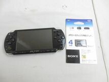 【同梱可】中古品 ゲーム PSP 本体 PSP2000 ブラック 動作品 メモリースティック 4GB付き_画像1