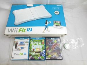 【同梱可】中古品 ゲーム Wii U ソフト WiiフィットU ピクミン3 モンスターハンター 3 トライ バランスボード フィッ