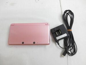 【同梱可】中古品 ゲーム ニンテンドー3DS 本体 CTR-001 ミスティピンク 動作品 充電器付き