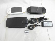 【同梱可】中古品 ゲーム PSP 本体 PSP1000 ブラック ホワイト 初期化済み 32MBメモリーカード カバーケース グッズ_画像1