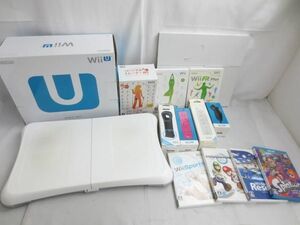 【まとめ売り 中古品】 ゲーム Wii U 本体 WUP-010 ホワイト 動作品 Wiiフィット 他 ソフト バランスボード 周辺機器