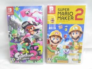 【同梱可】中古品 ゲーム Nintendo switch ニンテンドースイッチ ソフト スーパーマリオメーカー2 スプラトゥーン2 2