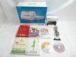 【同梱可】中古品 ゲーム Wii U 本体 WUP-010 8GB ホワイト 動作品 スーパーマリオコレクション 他 ソフト 箱 周辺機