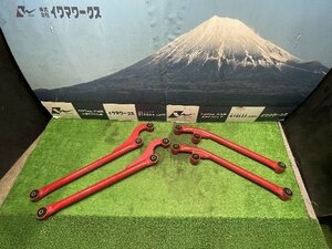 JB23W Jimny неоригинальный trailing arm передний задний 4 шт. комплект продольный рычаг подвески красный * дом частного лица отправка не возможно *JA12/JA22/JB23/JB43