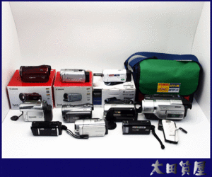 138)質屋 【同梱不可】ビデオカメラ/8ｍｍムービー まとめ 11点 SONY HDR-CX270V CX500V Canon iVIS HFR30 HFM41 動作品有 ジャンク 1円～