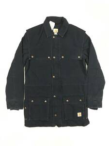 新品 15087 carhartt Sサイズ ダック ジャケット コート 紺 NAVY カーハート コットン ジャケット ワーク 