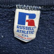 A49 ラッセルアスレチック XXL アメリカ古着 USA製　無地 スウェット トレーナー RUSSELL ATHLETIC メンズ_画像8