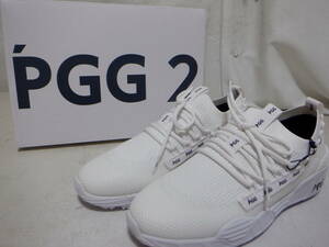 未使用★PGG By PEARLY GATES パーリーゲイツ ゴルフシューズ 27cm WH⑭