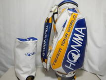 HONMA TOUR WORLD 本間ゴルフ 9.5型３点式★中古～良品★ツアープロモデル(WH×YE×BLUE)_画像1