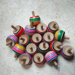  tradition industrial arts Mini whirligig height 3.5cm. comfort toy 18 piece together Japan tradition folkcraft goods 