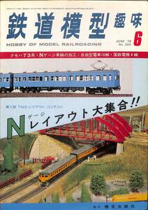 鉄道模型趣味　1978年6月 (通巻360)　クモハ73系、Nゲージ車輛の加工、自由形電車16輛、国鉄電機４輛、TMSレイアウトコンテスト