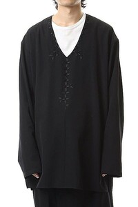 Yohji Yamamoto pour homme ヨウジヤマモト プールオム mbroidery Tunic Shirt