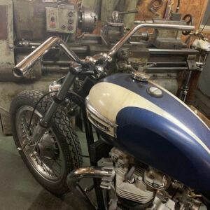 トライアンフ　ミリバー　ハンドル　 BSA　 ノートン　ＴＲ6　Ｔ120　ビンテージ　ダート　モトクロス　(WW84014)