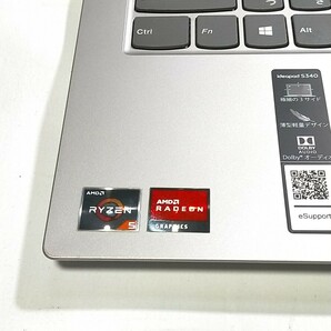 2020年製 天板良 動作良 Lenovo ideapad S340 14API Ryzen5 3500U SSD256GB HDD500GB メモリ8GB wi-fi カメラ Bluetooth 即使用 1週間保証の画像3