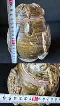 古美術　褐釉鳥形蓋壺 高さ:約19cmアジア 古陶磁 古美術 骨董　_画像8