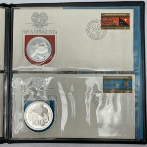 1346 パプアニューギニア 初の公式通貨 プルーフセット 1975年 フランクリンミント未使用 中古品の画像6