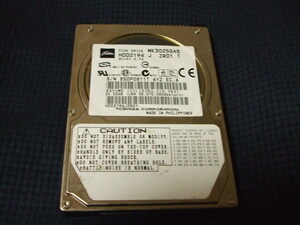 カーナビ・監視カメラ等に高耐久HDD 東芝 MK3025GAS 85DP0811T 20GB ジャンク扱い