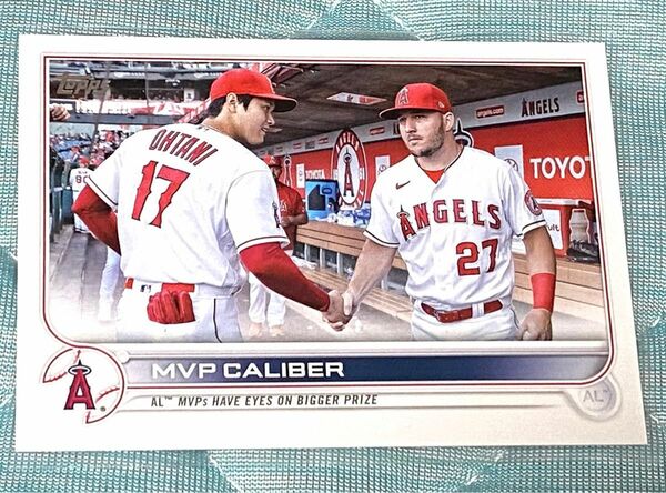 topps カード　2022 大谷翔平 エンゼルス　⑰ MVP トラウト