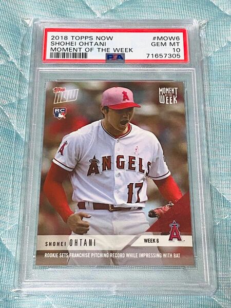 PSA 10 Topps now 大谷翔平 2018 Moment of the week エンゼルス