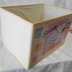 ◇スヌーピー^^♪折りたたみ式収納ボックス ＢＥＩＧＥの画像3