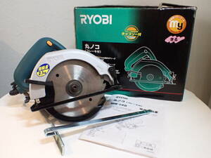 KK903【動作確認済】リョービ丸ノコ ブレーキ付 MW-145　RYOBI　チョップソー　電動工具　丸のこ　電気丸のこ　切断機　DIY　工具　家庭用