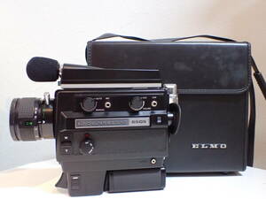 KK923　エルモ SUPER 8 SOUND 650S ELMO　1:1.8 f＝8〜50mm　フィルムカメラ　8ミリカメラ　レトロ　ヴィンテージ　バッグ付き　動作未確認