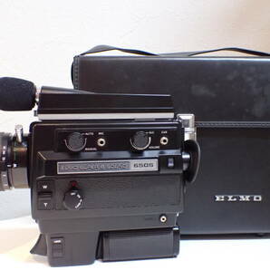 KK923 エルモ SUPER 8 SOUND 650S ELMO 1:1.8 f＝8〜50mm フィルムカメラ 8ミリカメラ レトロ ヴィンテージ バッグ付き 動作未確認の画像1