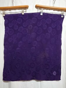 57 centimeter ×64.4 centimeter Showa era period . total pattern souvenir furoshiki purple old cloth silk ... series Vintage antique fabric laundry ending *