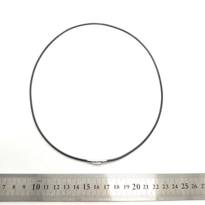 紐 ネックレス チョーカー ラップブレス ワックスコード 黒 ステンレス 防水 メンズ ステンレス鋼 留め具 耐久性 高品質 ( 2mm/50cm ) の画像6
