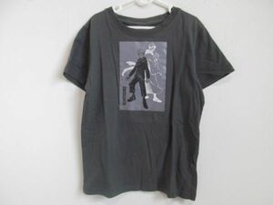 (47747)呪術廻戦 Tシャツ　カットソー　半袖 150　グレー　USED