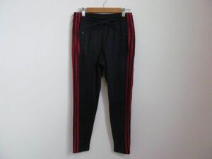 (56798)adidas　アディダス　レディース　パンツ　ジャージ　ボトムス　ネイビー　S　USED