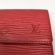 LOUIS VUITTON ルイヴィトン エピ 6連キーケース M63817 ミュルティクレ6 レザー カスティリアンレッド 赤系 ゴールド金具_画像9