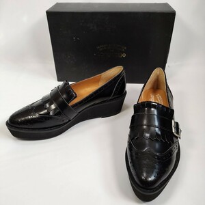  unused goods Language Language wing chip Loafer lady's 23.5cm thickness bottom original leather shoes shoes go in . type business 