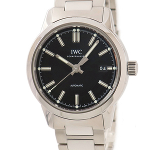 【3年保証】 IWC インヂュニア オートマティック IW357002 インジュニア 黒 バー 耐磁 2017年 自動巻き メンズ 腕時計