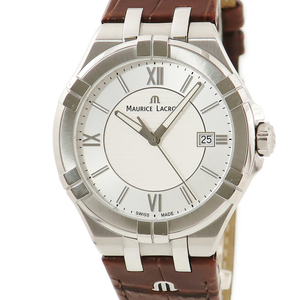 [3 year guarantee ] Maurice Lacroix Icon AI1008-SS001-130-1 Rome n bar quarts men's wristwatch 