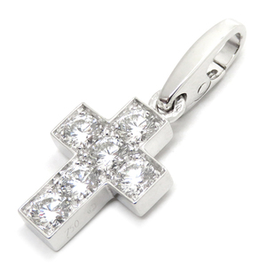  Cartier charm Cross charm medium K18WG silver 750WG Cartier 6P used 