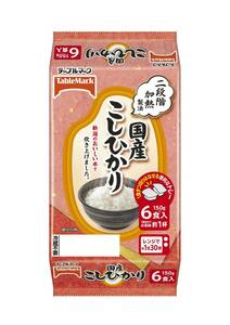 テーブルマーク　たきたてご飯　国産こしひかり　150g×6食パック　複数可