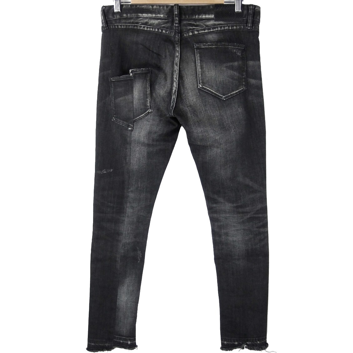 ■FUGA フーガ / FG18-C20 / 日本製 / メンズ / ブラック / リメイク加工 アンクル ストレッチ スキニー デニムパンツ size 44 / ボトムス ■FUGA フーガ / FG18-C20 / 日本製 / メンズ / ブラック / リメイク加工 アンクル ストレッチ スキニー デニムパンツ size 44 / ボトムス