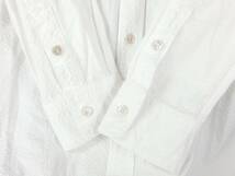 ■GAIJIN MADE ガイジンメイド / 外人公司 / 日本製 / メンズ / ホワイト / シアサッカー バンドカラーシャツ size 2 (M) / トップス_画像7