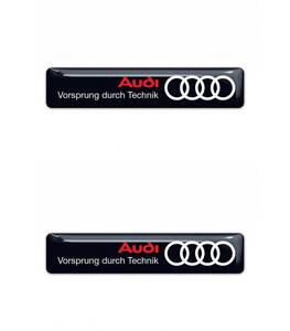 Мгновенная доставка audi audi логотип черный 3d 80mm x 15mm 2 листы наклейка &lt;&lt; бесплатная доставка &gt;&gt;