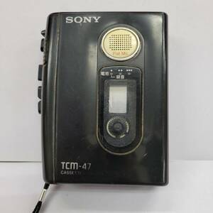 ★【在庫処分価格】SONY TCM-47 カセットレコーダー レトロ 通電のみ確認済み ンパクト カセットテープ 昭和レトロ ☆T03-185Ｄ