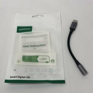 ★【在庫処分価格】UGREEN USB C イヤホンジャック変換 USB C 3.5mm イヤホン変換アダプター DAC搭載☆C03-228a