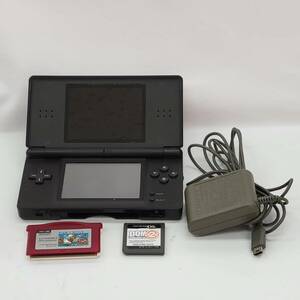 ★【在庫処分価格】ニンテンドーDS lite 本体 タッチペン アダプター ソフト2個付き DQM 2 GBA マリオ 動作確認済み Nintendo☆C03-620D