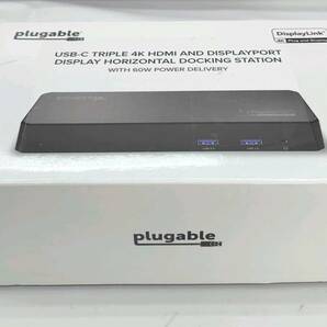 ★【在庫処分価格】Plugable 12-in-1 トリプル 4K ディスプレイ USB-C ドッキングステーション UD-6950PDZ☆T03-590aの画像6