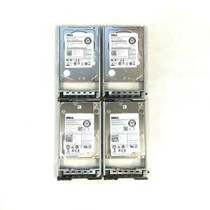 K6031365 DELL 300GB SAS 15K 2.5インチ HDD 4点【中古動作品】