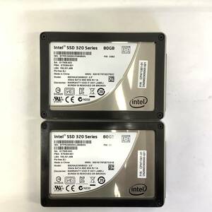 K60321155 Intel SATA 80GB 2.5インチ SSD 2点【中古動作品】