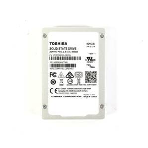 K60322214 TOSHIBA ZD6000 PCIe 800GB 2.5インチ SSD 1点 厚み14mm【現状お渡し品,複数出品】の画像1