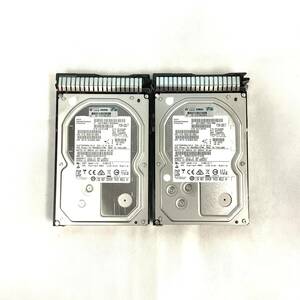 K6032563 HP 4TB SAS 7.2K 3.5インチ G8マウンタ HDD 2点【中古動作品】