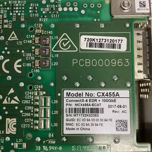 K6032984 Mellanox CX455A ConnectX-4 EDR 100GbE LANカード 1点【現状お渡し品】の画像4