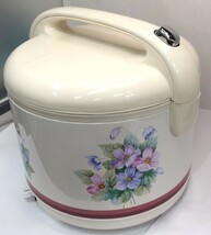 6330【未使用品】ZOJIRUSHI 象印電子ジャー　TYA-1800型　保温専用　昭和レトロ　花柄_画像9